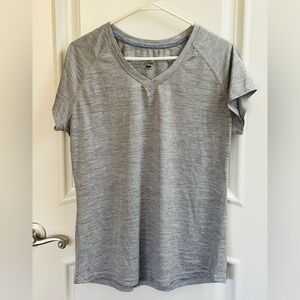 Leg3ND Light Grey V-Neck Athletic Tee
